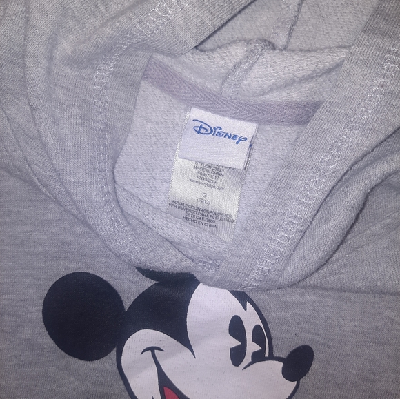 Disney | Mickey Mouse Hoodie Gray Size L (10/12) - Picture 3 of 9